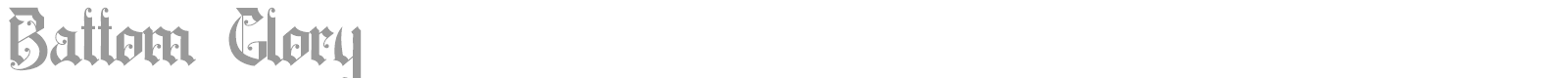 Battom Glory font preview